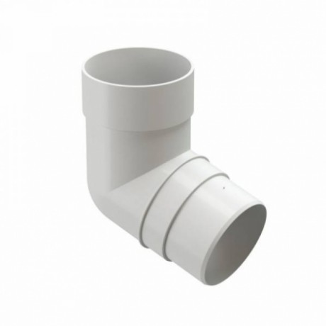 Колено трубы 72˚ Docke Premium Ø85 мм, цвет: Белый