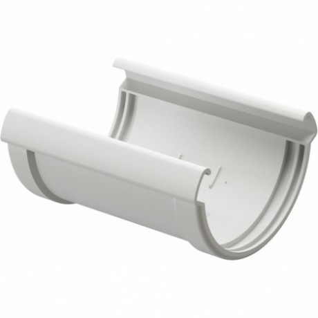 Соединитель желобов Docke Lux Ø141 мм, цвет: Белый