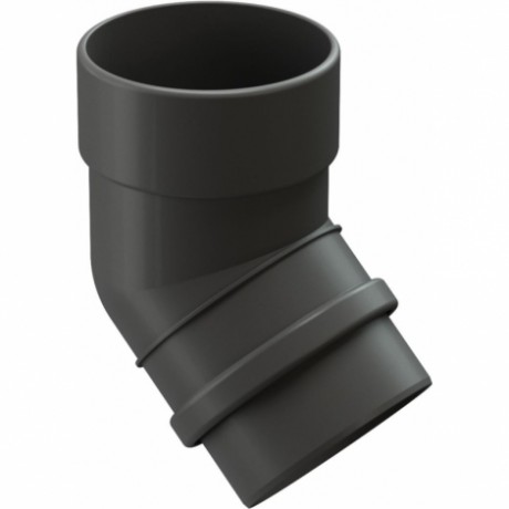 Колено трубы 45˚ Docke Lux Ø100 мм, цвет: Графит