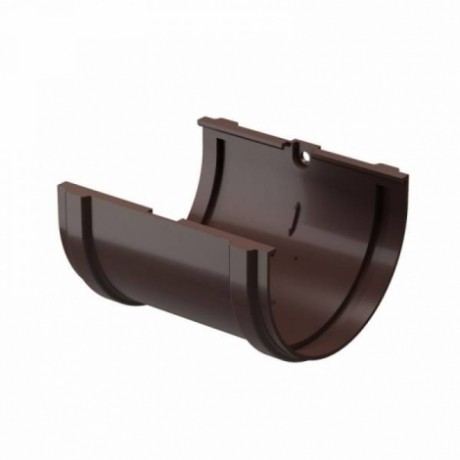 Соединитель желобов Docke Premium Ø120 мм, цвет: Шоколад