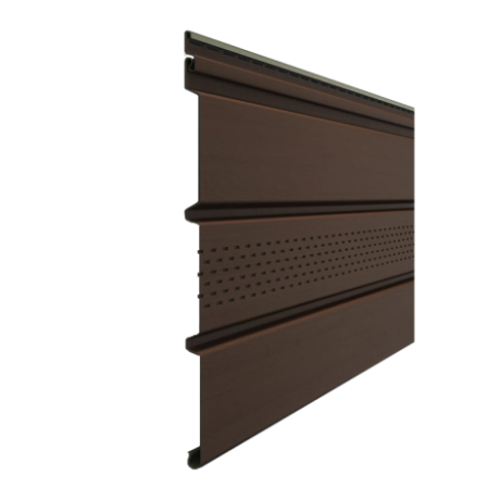 Софит Docke PREMIUM Т4 с центральной перфорацией, цвет: Каштан
