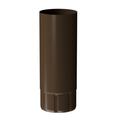 Труба водосточная, Docke Stal Premium, Ø125 мм, L=1000 мм, цвет: каштан