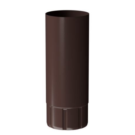 Труба водосточная, Docke Stal Premium, Ø125 мм, L=1000 мм, цвет: шоколад
