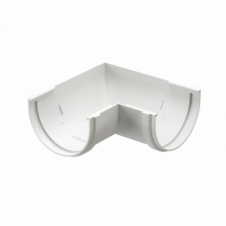 Угол желоба 90˚ Docke Premium Ø120 мм, цвет: Белый
