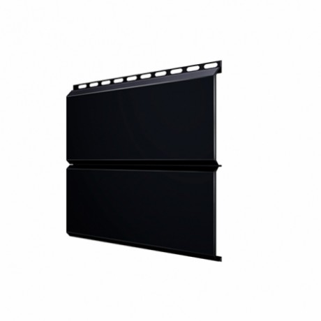 Металлический сайдинг Экобрус, GL 0,5 Velur, цвет: RAL 9005