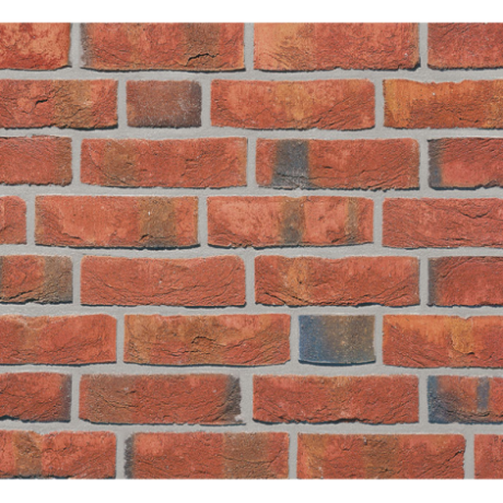 Кирпич Roben, ручной формовки,WASSERSTRICH Hellrot-Bunt,240x115x71 мм, полнотелый