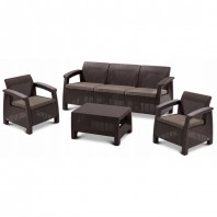 Комплект уличной мебели Corfu triple set коричневый