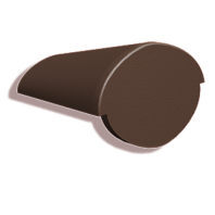 Цементно-песчаная начальная коньковая черепица Kriastak Classic цвет: Коричневый