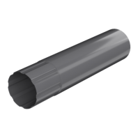 Труба водосточная, Технониколь, Ø90 мм, L=3000 мм, Puretan, цвет: Графитово-серый