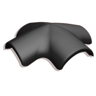 Цементно-песчаная Х-образная черепица Kriastak Classic цвет: Чёрный