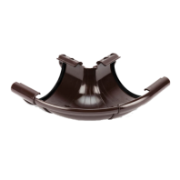 Угол желоба регулируемый 90°-150° Galeco  Ø152(130)/100 мм, цвет: Темно-коричневый