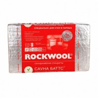 Rockwool САУНА Баттс, универсальный утеплитель 50х600х1000 мм (4.8 м²/уп, 0.24 м³/уп)