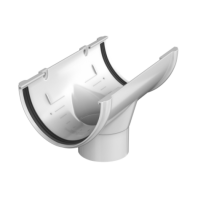 Водосток ПВХ, воронка желоба Технониколь Ø125mm Белый