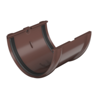 Соединитель желобов Технониколь Ø125 мм, цвет: Коричневый
