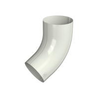Колено трубы 60°, Технониколь, Ø90 мм, Puretan, цвет: Белый