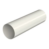 Труба водосточная, Технониколь Макси, Ø100 мм, L=1000 мм, цвет: Белый
