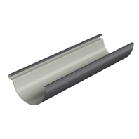 Желоб водосточный, Технониколь Макси, Ø150 мм, L=3000 мм, цвет: Графитово-серый