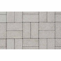 Плитка тротуарная Выбор, прямоугольник, гранит белый, 200х100х60 мм