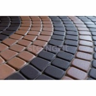 Плитка тротуарная Steingot, классика круговая, цвет: коричневая