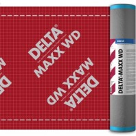 DELTA-MAXX WD энергосберегающая диффузионная мембрана с двумя зонами проклейки. Идеальная для изоляции вальмовых и шатровых крыш.