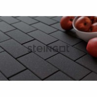 Плитка тротуарная Steingot, прямоугольник, цвет: черный (верхний прокрас), 200х100х60 мм