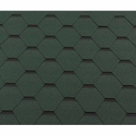 Гибкая черепица Roofshield Classic - Стандарт, цвет: Зеленый с оттенением