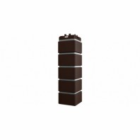 Угол Grand Line - Клинкерный кирпич, премиум, L=390 мм, цвет: шоколад