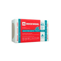 Rockwool АКУСТИК Баттс, звукопоглощающая плита 100х600х1000 мм (3 м²/уп, 0.3 м³/уп)