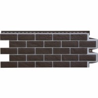 Фасадные панели Grand Line - Состаренный кирпич, премиум, цвет: шоколад