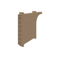 Briko, Вентиляционно- осушающие коробочка V-BOX 90, 60x90x10 мм,  цвет: песчано-коричневый