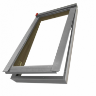 WERSO однокамерное мансардное окно с дистанционным открыванием с Triplex, 78х98 см, Сосна
