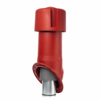 Комплект кровельного выхода вентиляции Krovent Seam 125is, цвет: красный