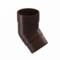 Колено трубы 45˚ Docke Premium Ø85 мм, цвет: Шоколад