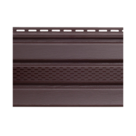 Софит Альта-Профиль, виниловый центральная перфорация, цвет: коричневый