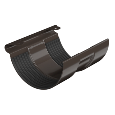 Соединитель желобов, Технониколь, Ø125 мм, Puretan, цвет: Темно-коричневый