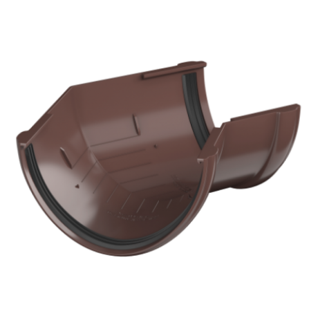 Угол желоба универсальный 135° Технониколь Ø125 мм, цвет: Коричневый