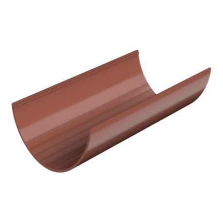 Желоб водосточный Технониколь Ø125 мм, L=3000 мм, цвет: Красный