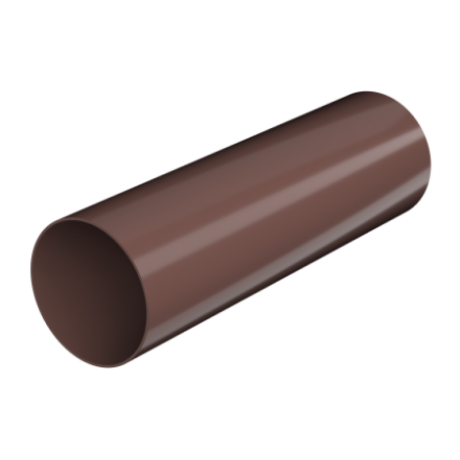 Труба водосточная Технониколь Ø82 мм, L=3000 мм, цвет: Коричневый