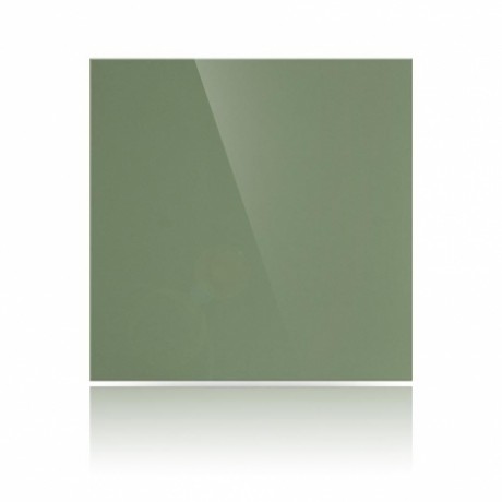 Керамогранит плитка 600х600х10 мм, Полированный, Моноколор, Цвет: Зеленый UF007PR