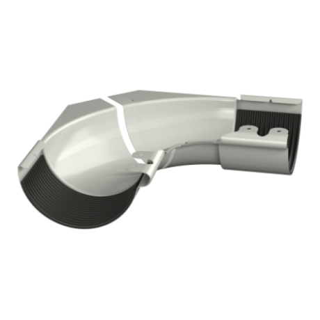 Угол желоба внутренний, регулируемый, Технониколь, Ø125 мм, Puretan, цвет: Белый