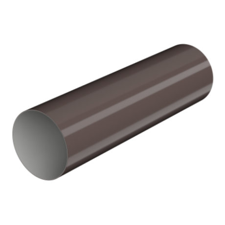 Труба водосточная, Технониколь Макси, Ø100 мм, L=1000 мм, цвет: Коричневый