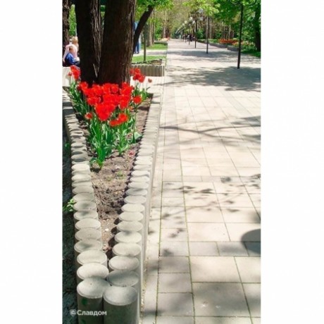 Плитка тротуарная Выбор, квадрат, гранит, белый,300х300х60 мм