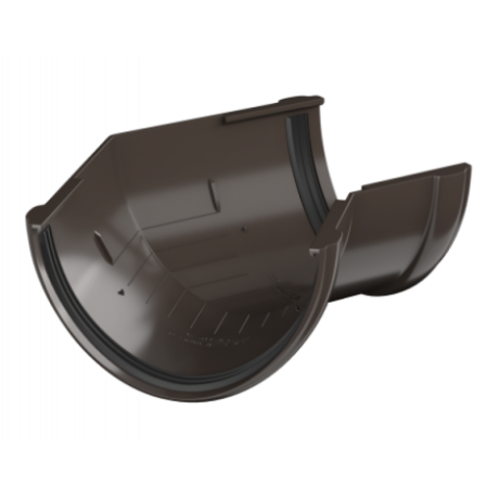 Угол желоба универсальный 135° Технониколь Ø125 мм, цвет: Темно-коричневый