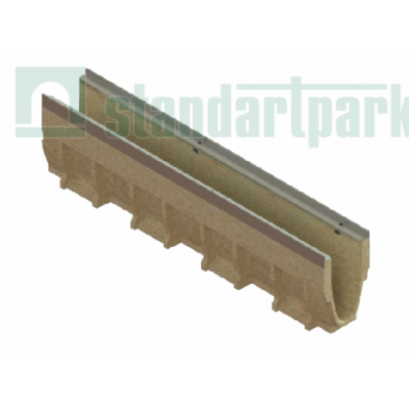 Лоток водоотводный полимербетонный, Standartpark  серия CompoMax Drive, DN 100, Н260