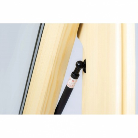 Мансардное окно Fakro FTP-V (CH), однокамерное, 94x140 см, сосна, ручка снизу