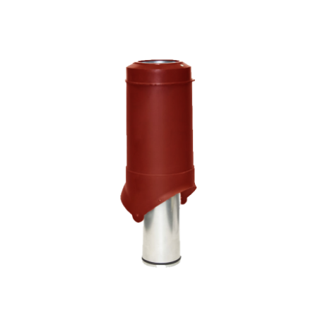 Выход вентиляции Krovent Pipe-VT 125is цвет: красный