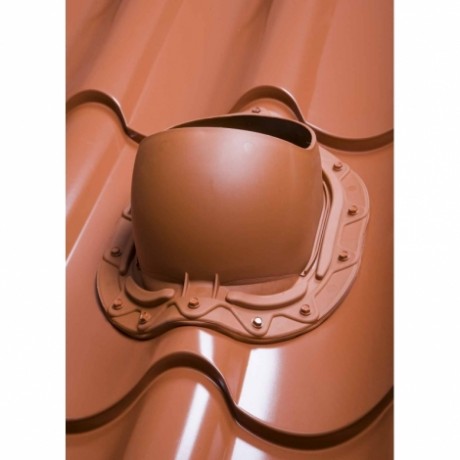 Проходной элемент Vilpe, Muotokate 2K, для металлочерепицы Монтеррей, цвет: коричневый