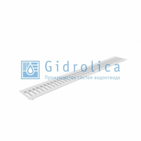 Gidrolica решетка водоприемная Standart DN100 РВ -10.13,6.100 штампованная стальная оцинкованная с отверстиями для крепления, А15