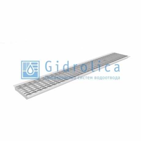 Gidrolica решетка водоприемная Standart DN150 РВ -15.18,7.100 штампованная стальная оцинкованная, В125