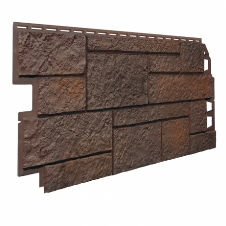 Фасадные панели VOX Sand stone, цвет: темно-коричневый